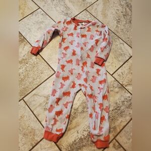 3t Fleece Kids Footie Pajamas